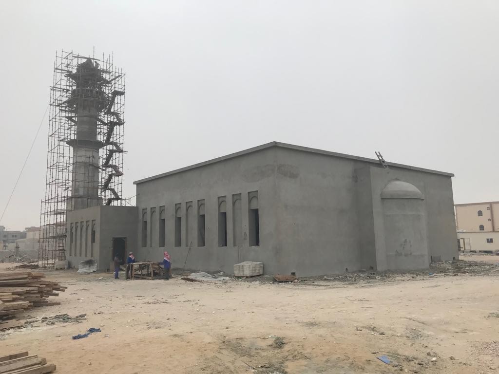 Al Khor Mosque between Construction and Finishing